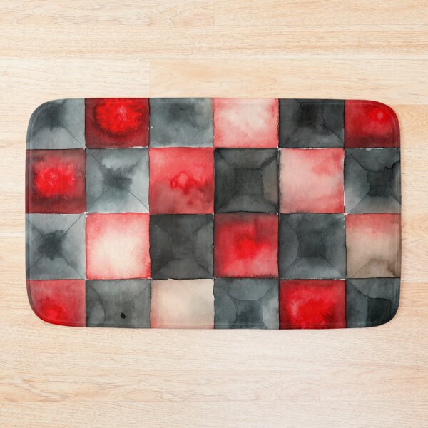 Item preview, Abstract Mosaic of Red and Grey designed and sold by aminz4.