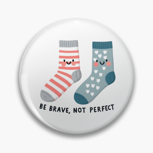Item preview, Be brave, not perfect designed and sold by MICROBE & CO..