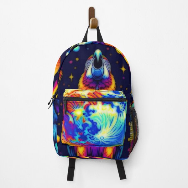 Item preview, Three Parrots Howling At The Moon Psychedelic designed and sold by BassHeadMomma.