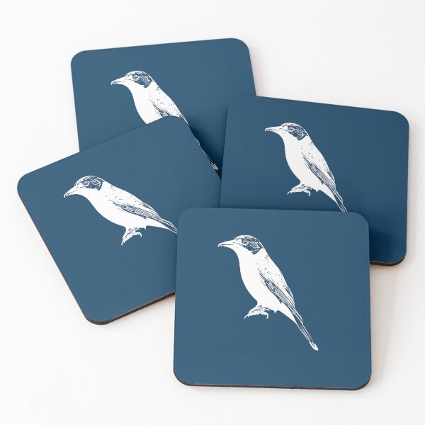 Item preview, Gray Butcherbird White Design  designed and sold by designsasstultd.