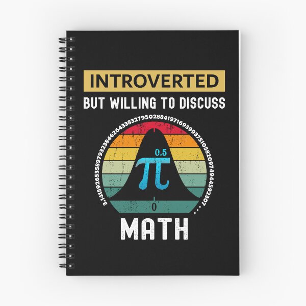 Item preview, Introverted But Willing to Discuss Math: fathers day gifts for the Introvert Math Teachers, vintage designed and sold by thegiftedadult.