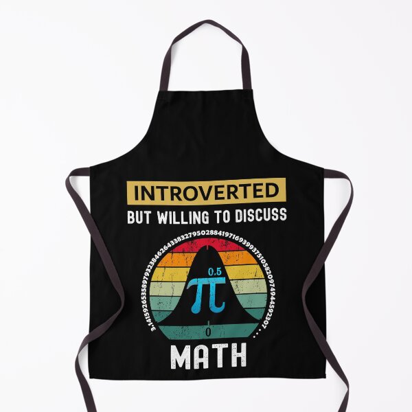 Item preview, Introverted But Willing to Discuss Math: fathers day gifts for the Introvert Math Teachers, vintage designed and sold by thegiftedadult.