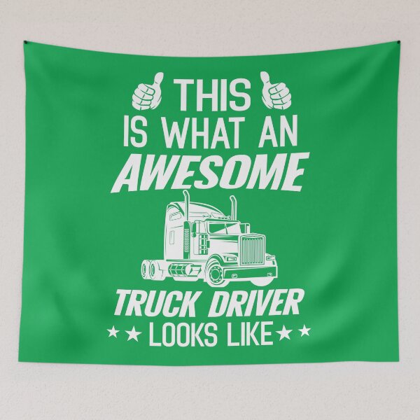 Item preview, This Is What An Awesome Truck Driver Looks Like. Funny Trucker Quote designed and sold by DesignHouse07.
