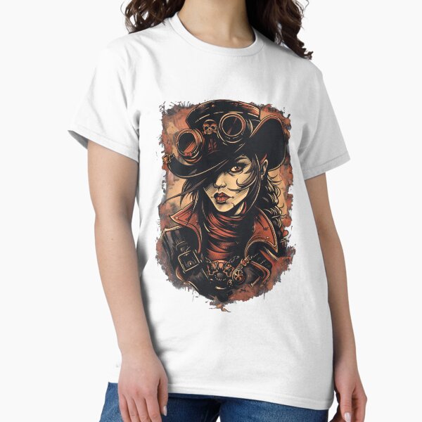 Item preview, Steampunk Female Outlaw designed and sold by CryptidChron24.