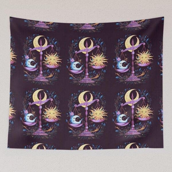 Item preview, Libra Astrology. Moon in Libra, Zodiac sign, Libra symbol designed and sold by ZodiacWonders.