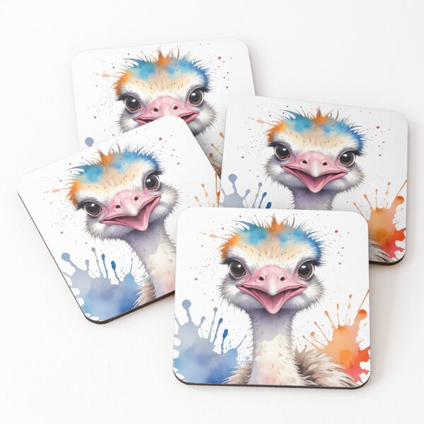 Item preview, Watercolor Ostrich designed and sold by WildlifeInc.