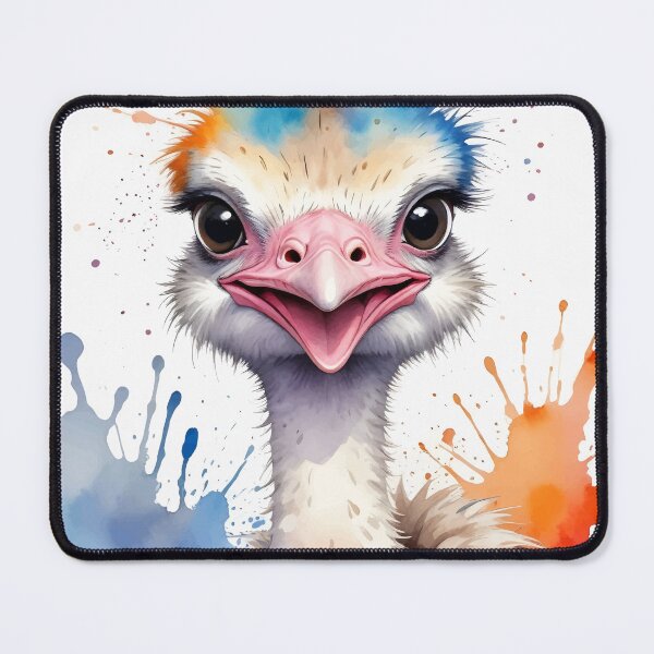 Item preview, Watercolor Ostrich designed and sold by WildlifeInc.