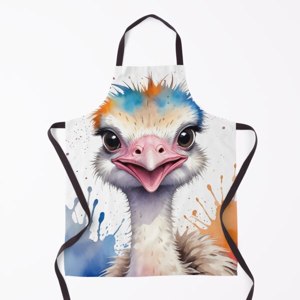 Item preview, Watercolor Ostrich designed and sold by WildlifeInc.