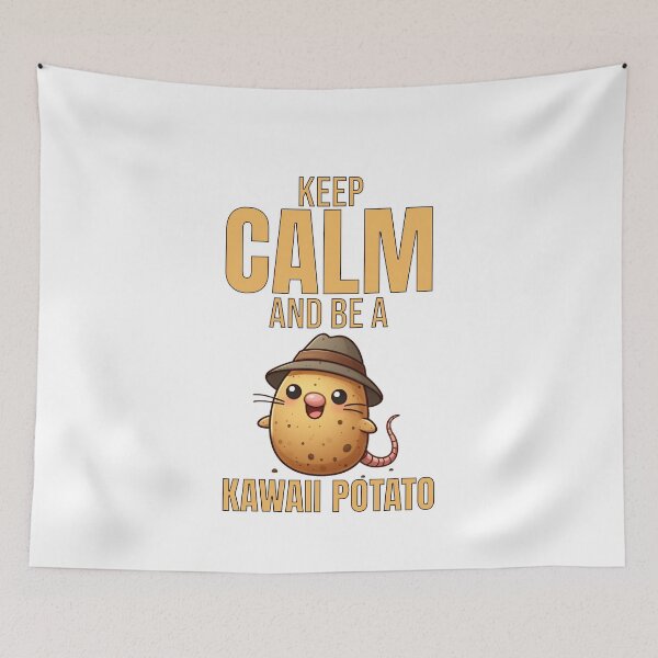 Item preview, keep calm and be a kawaii potato girls Mole designed and sold by LemuellTrends.
