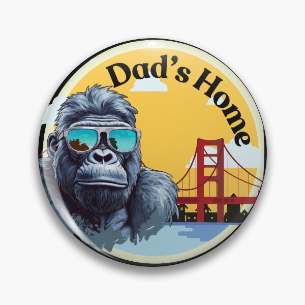 Item preview, Funny Gorilla Dad's Home designed and sold by NestledCorner.
