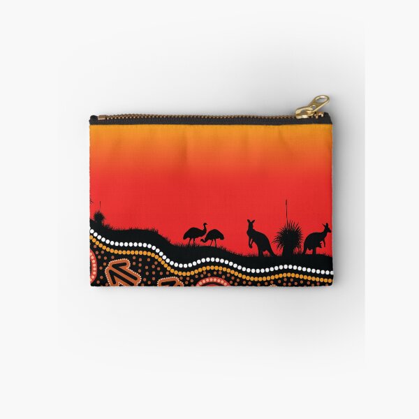 Item preview, Authentic Aboriginal Art - Outback sunset designed and sold by HogarthArts.