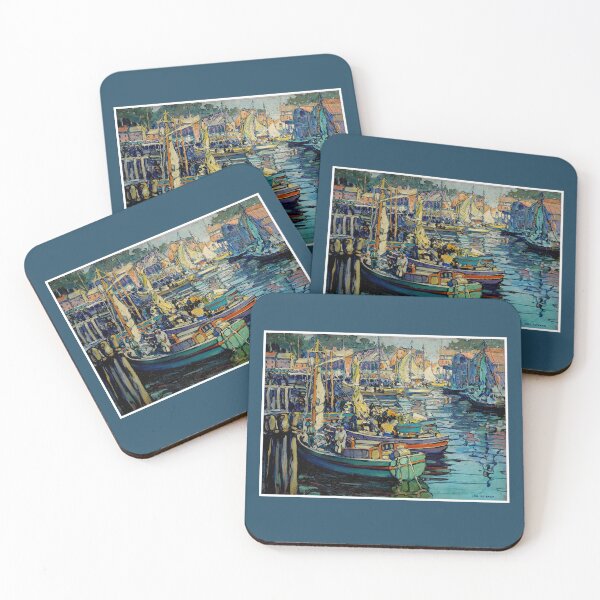 Item preview, Gloucester Harbor Painting by Jane Peterson Print designed and sold by posterbobs.