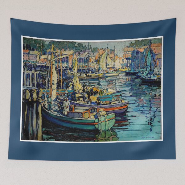 Item preview, Gloucester Harbor Painting by Jane Peterson Print designed and sold by posterbobs.