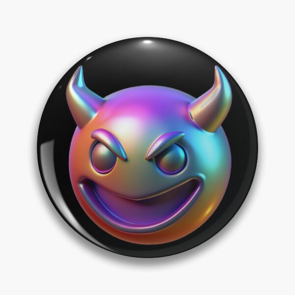 Item preview, Holographic Horny Devil Emoji designed and sold by bearslover.
