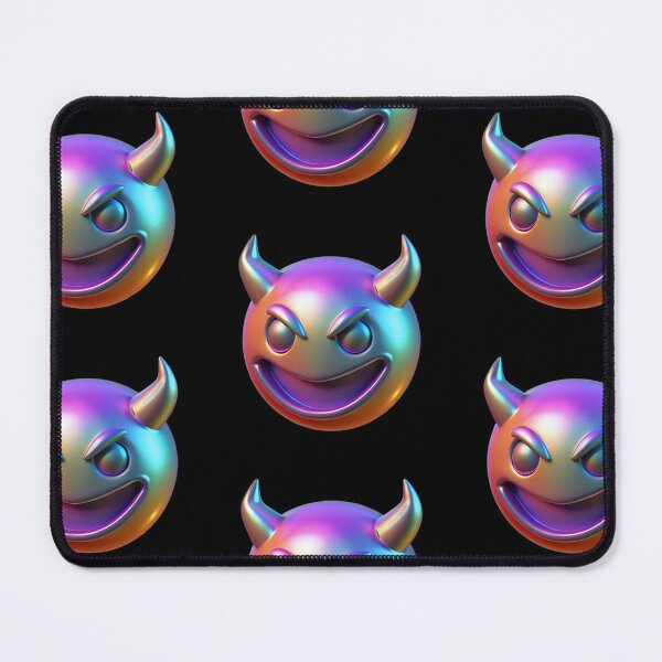 Item preview, Holographic Horny Devil Emoji designed and sold by bearslover.