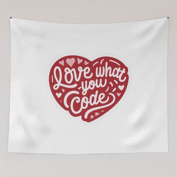 Item preview, Love What You Code - Web Designer Stylish Sticker designed and sold by NiftyWrx.