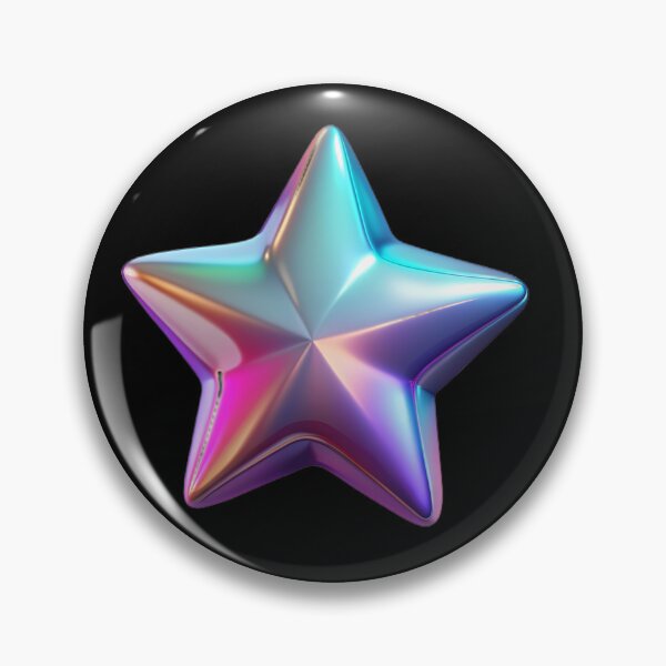 Artikelvorschau, Holografisches Stern-Emoji entworfen und verkauft von bearslover.
