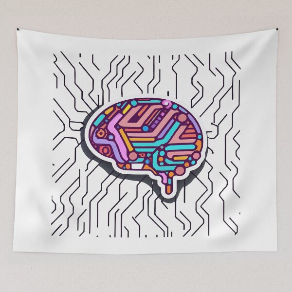 Item preview, Cyber Brain - Digital Circuitry Creative Mind designed and sold by NiftyWrx.