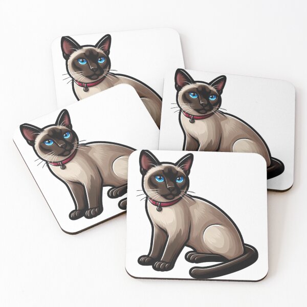Item preview, Siamese cat 10 designed and sold by REDCATWWW.