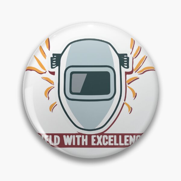 Item preview, Weld with Excellence - Minimalist Welding Mask Design designed and sold by NiftyWrx.