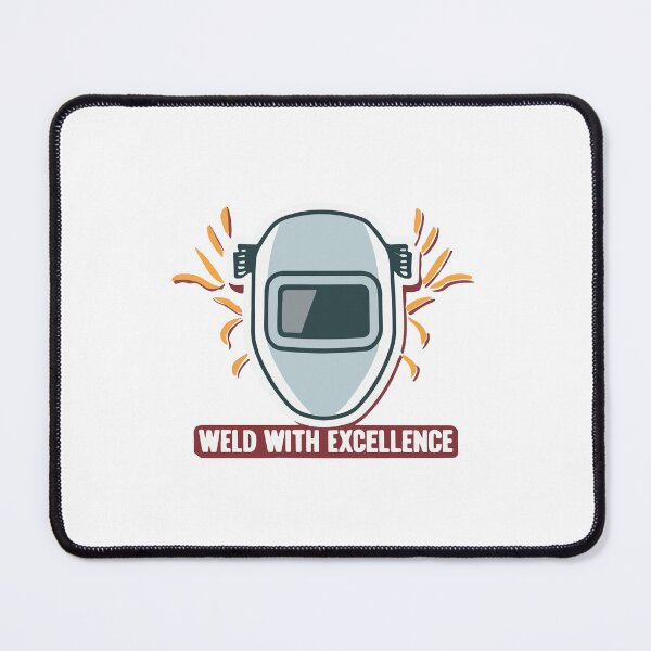 Item preview, Weld with Excellence - Minimalist Welding Mask Design designed and sold by NiftyWrx.