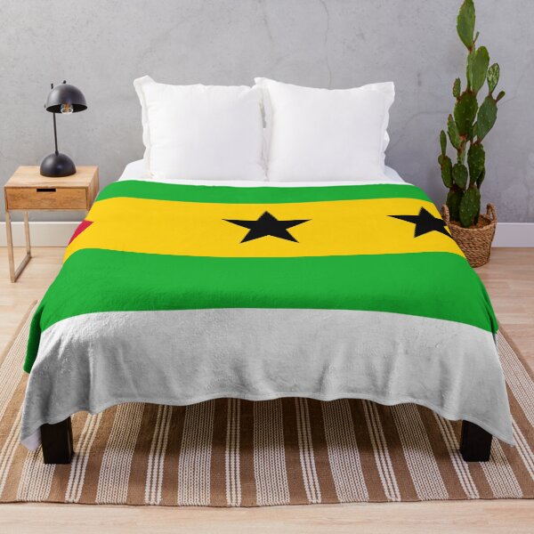 Aperçu de l'œuvre Drapeau de Sao Tomé et Principe créée et vendue par Candie-Shop.