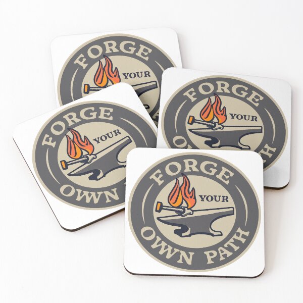 Item preview, Forge Your Own Path - Blacksmithing Artistry Retro Sticker designed and sold by NiftyWrx.