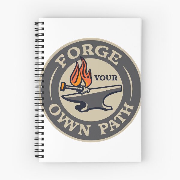 Item preview, Forge Your Own Path - Blacksmithing Artistry Retro Sticker designed and sold by NiftyWrx.