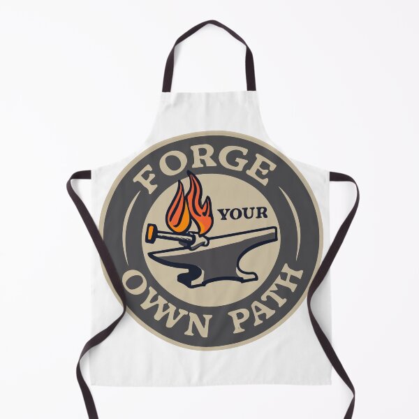 Item preview, Forge Your Own Path - Blacksmithing Artistry Retro Sticker designed and sold by NiftyWrx.