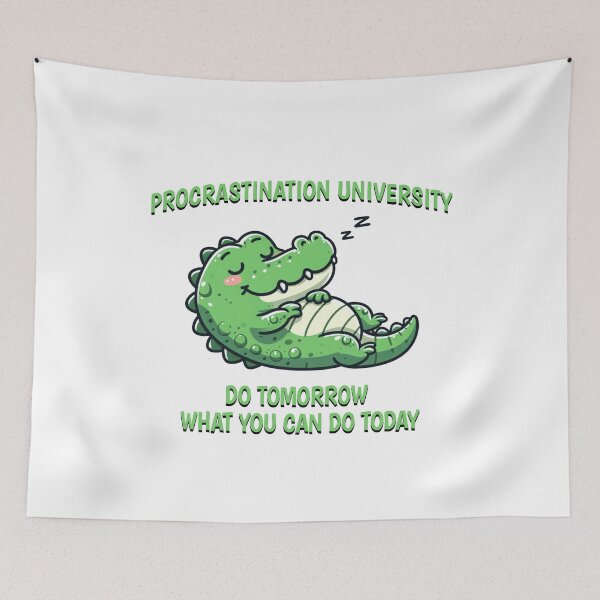 Item preview, procrastination university Croc designed and sold by LemuellTrends.
