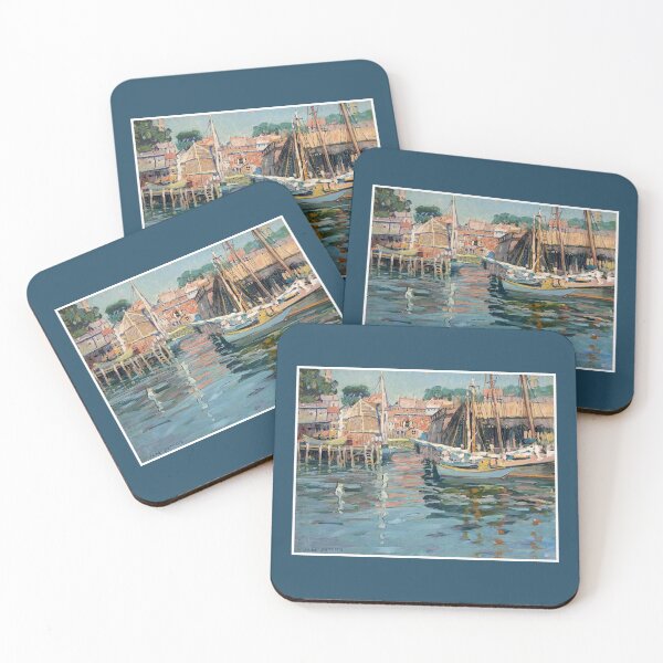 Item preview,  Gloucester Harbor Boats Painting by Jane Peterson Print designed and sold by posterbobs.
