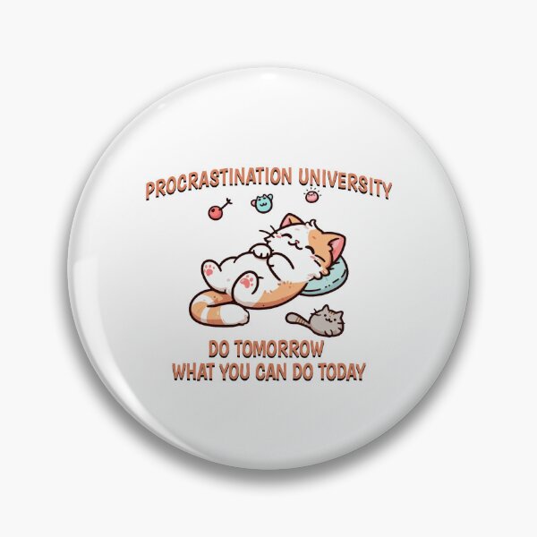 Item preview, procrastination university Cat designed and sold by LemuellTrends.