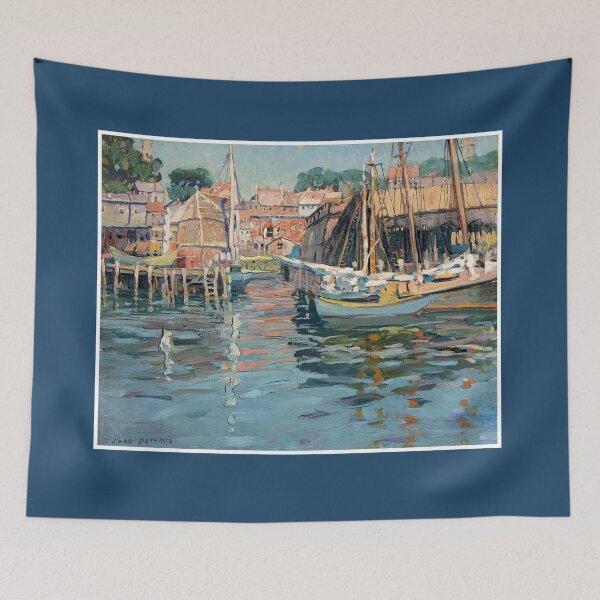 Item preview, Gloucester Harbor Boats Painting by Jane Peterson Print designed and sold by posterbobs.