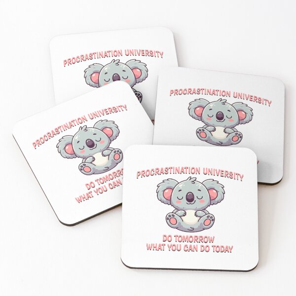 Item preview, procrastination university Koala designed and sold by LemuellTrends.