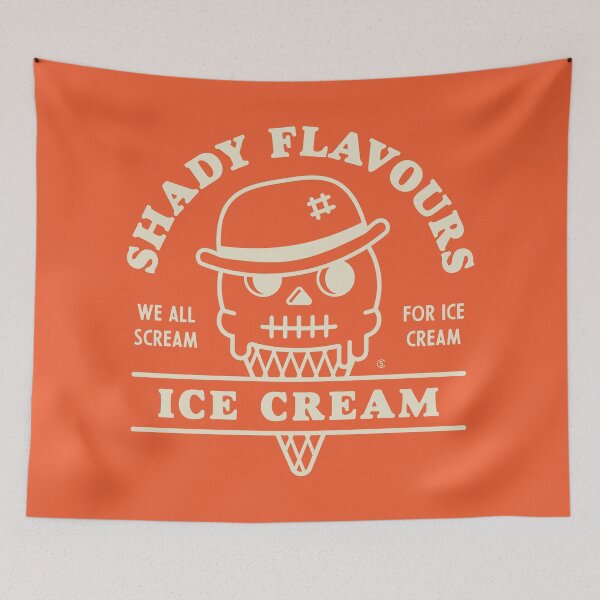 Item preview, Shady Flavours Ice Cream (vanilla) designed and sold by Murder of Crows.
