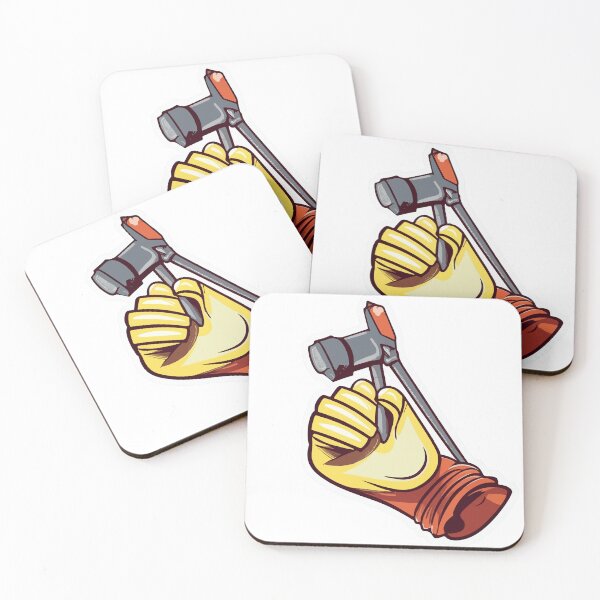 Item preview, Welder's Glove and Hammer Illustration designed and sold by NiftyWrx.