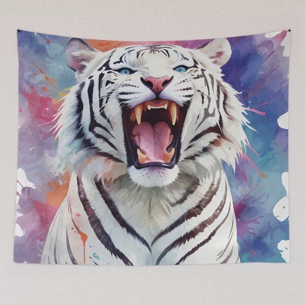 Item preview, Watercolor White Bengal Tiger designed and sold by WildlifeInc.