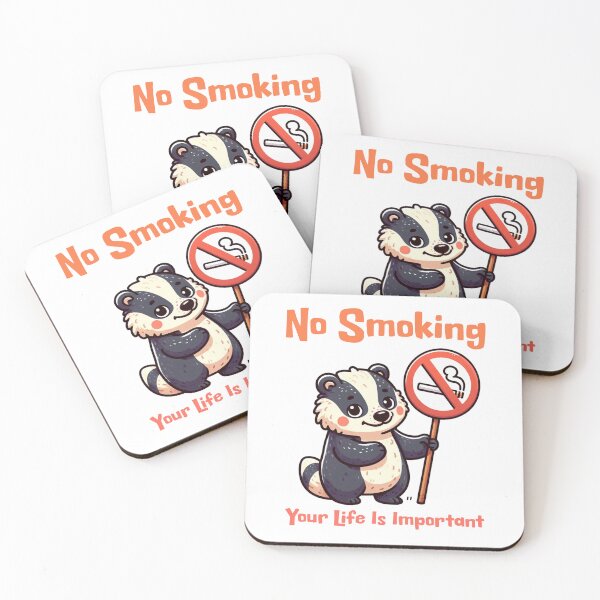 Item preview, no smoking Badger designed and sold by LemuellTrends.