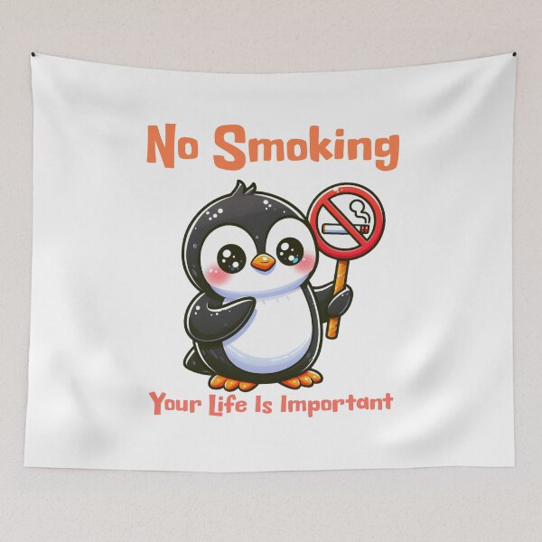 Item preview, no smoking Penguin designed and sold by LemuellTrends.