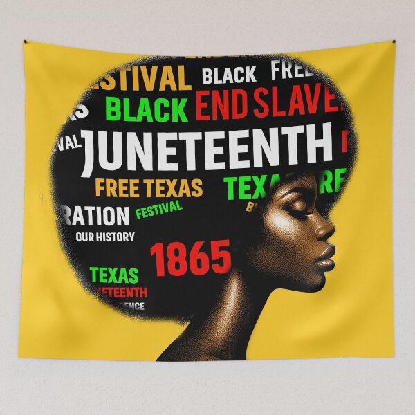 Item preview, 1865 Juneteenth Festival Black Woman and Afro designed and sold by TQDitty.