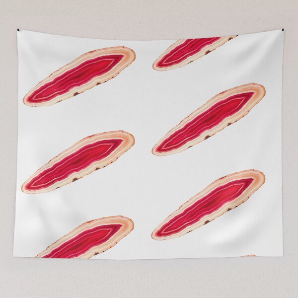 Item preview, Red agate slice mineral designed and sold by Lukasz Szczepanski.