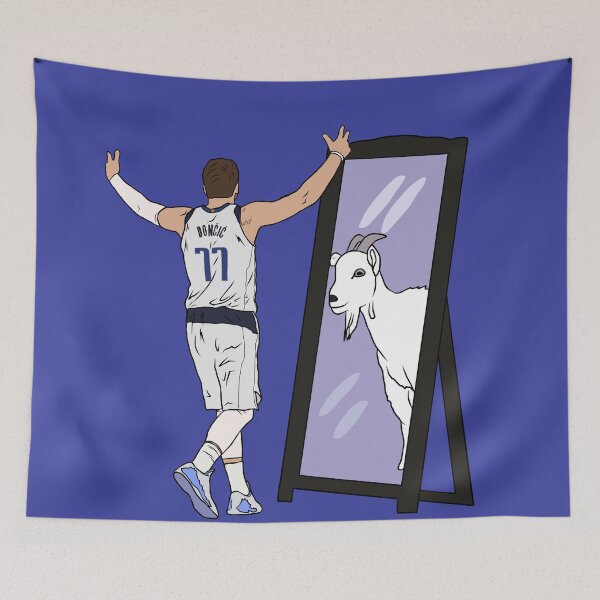 Item preview, Luka Doncic Mirror GOAT 2 designed and sold by RatTrapTees.