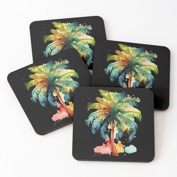 Item preview, Watercolor Palm Tree Design designed and sold by IvyIsle.