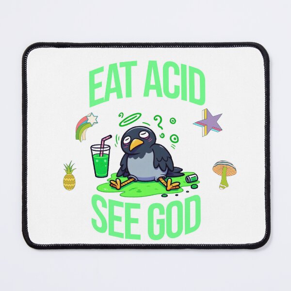 Item preview, eat acid see god Crow designed and sold by LemuellTrends.