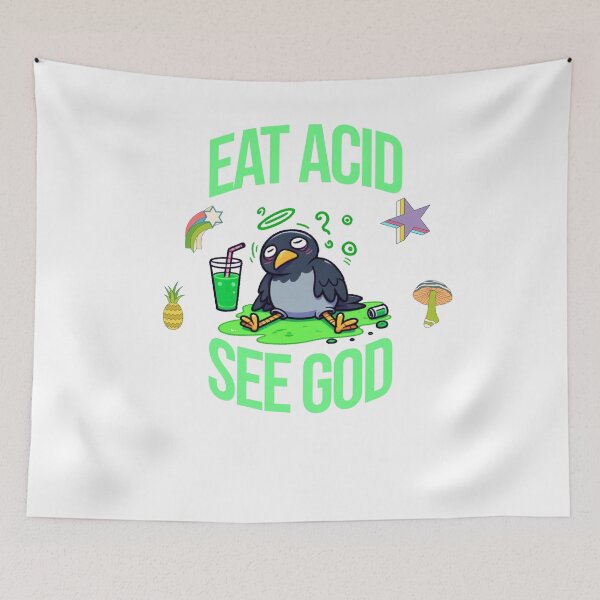 Item preview, eat acid see god Crow designed and sold by LemuellTrends.