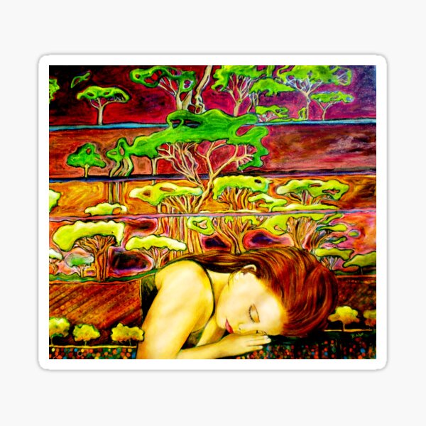 Jade's Dream - Oil Painting Sticker
