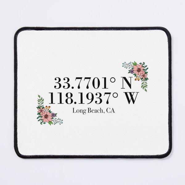 Item preview, Long Beach, CA Coordinates designed and sold by mynameisliana.