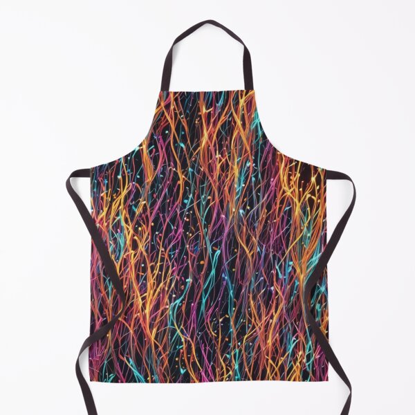 Item preview, Abstract Colorful Neon Fiber Optic Pattern designed and sold by calibrit.