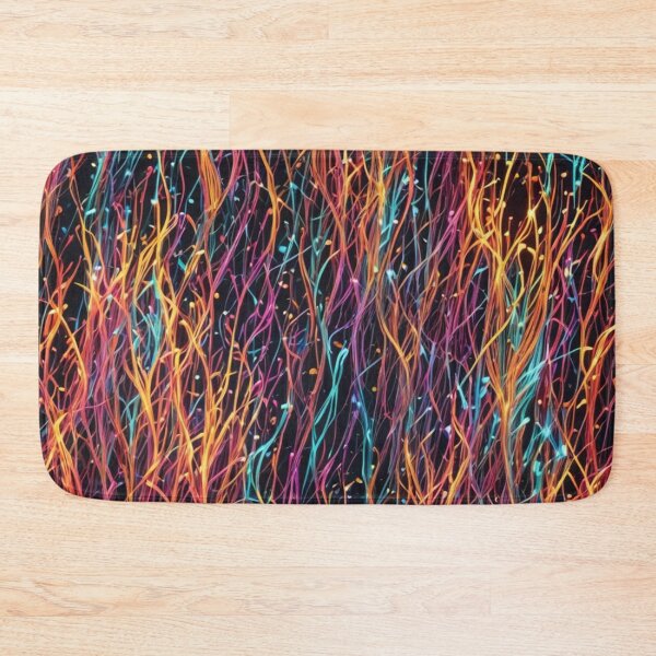 Item preview, Abstract Colorful Neon Fiber Optic Pattern designed and sold by calibrit.