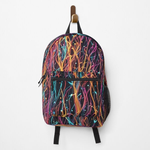 Item preview, Abstract Colorful Neon Fiber Optic Pattern designed and sold by calibrit.